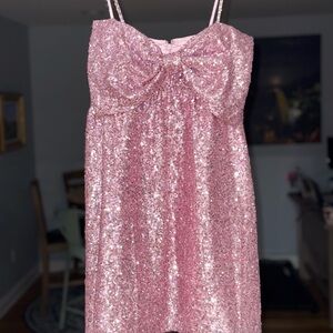 Sparkling Pink Sequin Dress